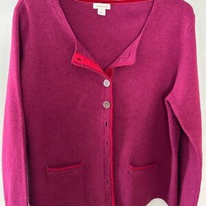 Sundance Fuchsia Cardigan Sweater